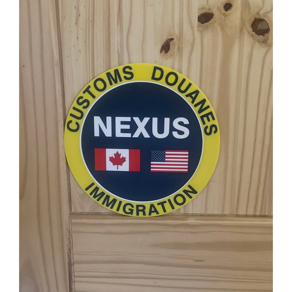 NEXUS Customs Douanes Immigration Sign United States Canada USA